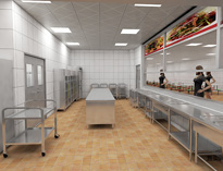 食堂日皮视频APP苹果下载厨具厂家告诉你需商用日皮视频APP苹果下载设计注意细节