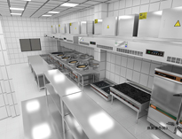 酒店厨具厂家告诉你食堂日皮视频APP苹果下载各功能区的职能