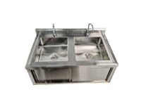 新款带水龙头双星水池